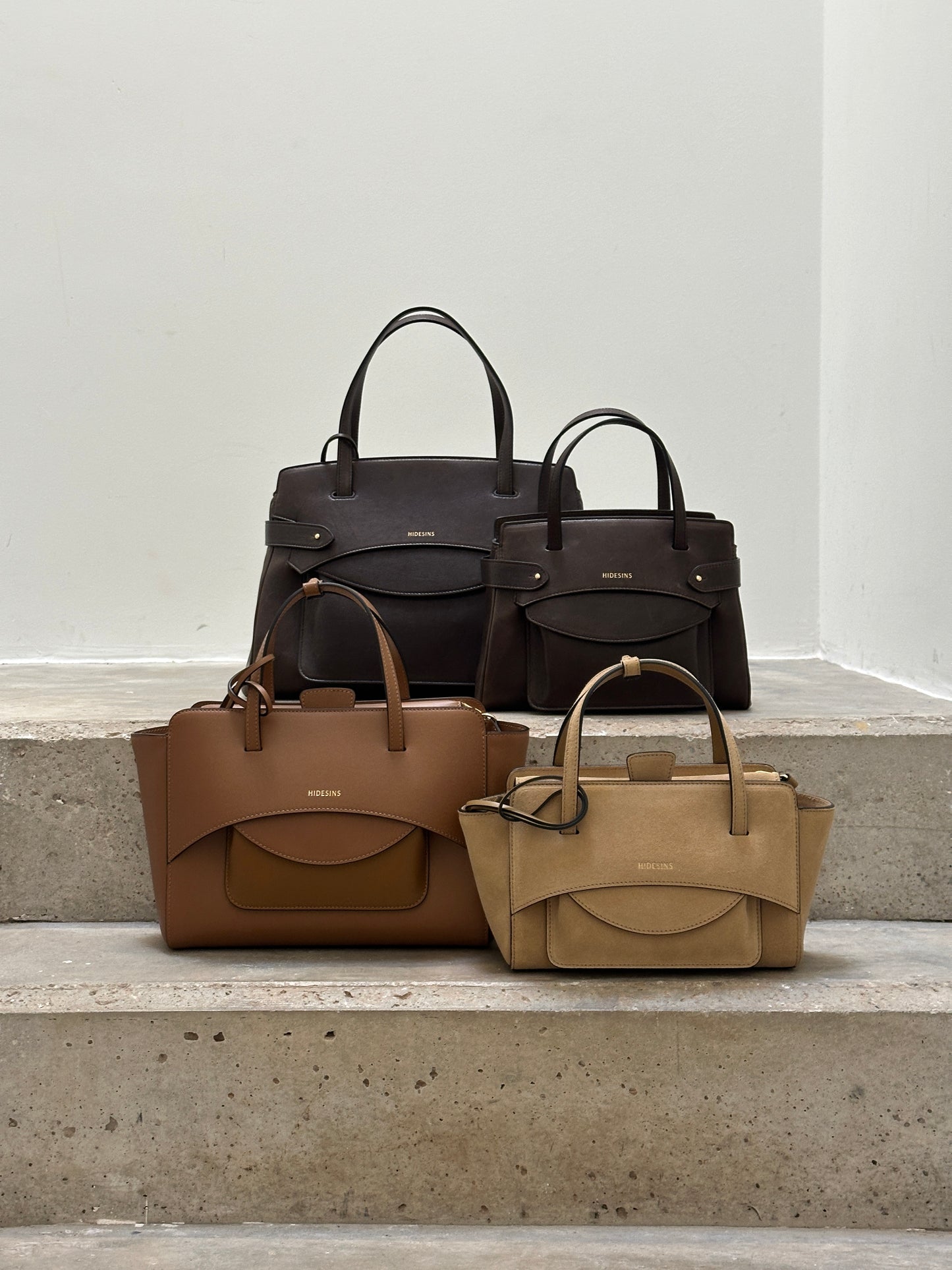 HIDESINS - FLAP S SUEDE CAMEL