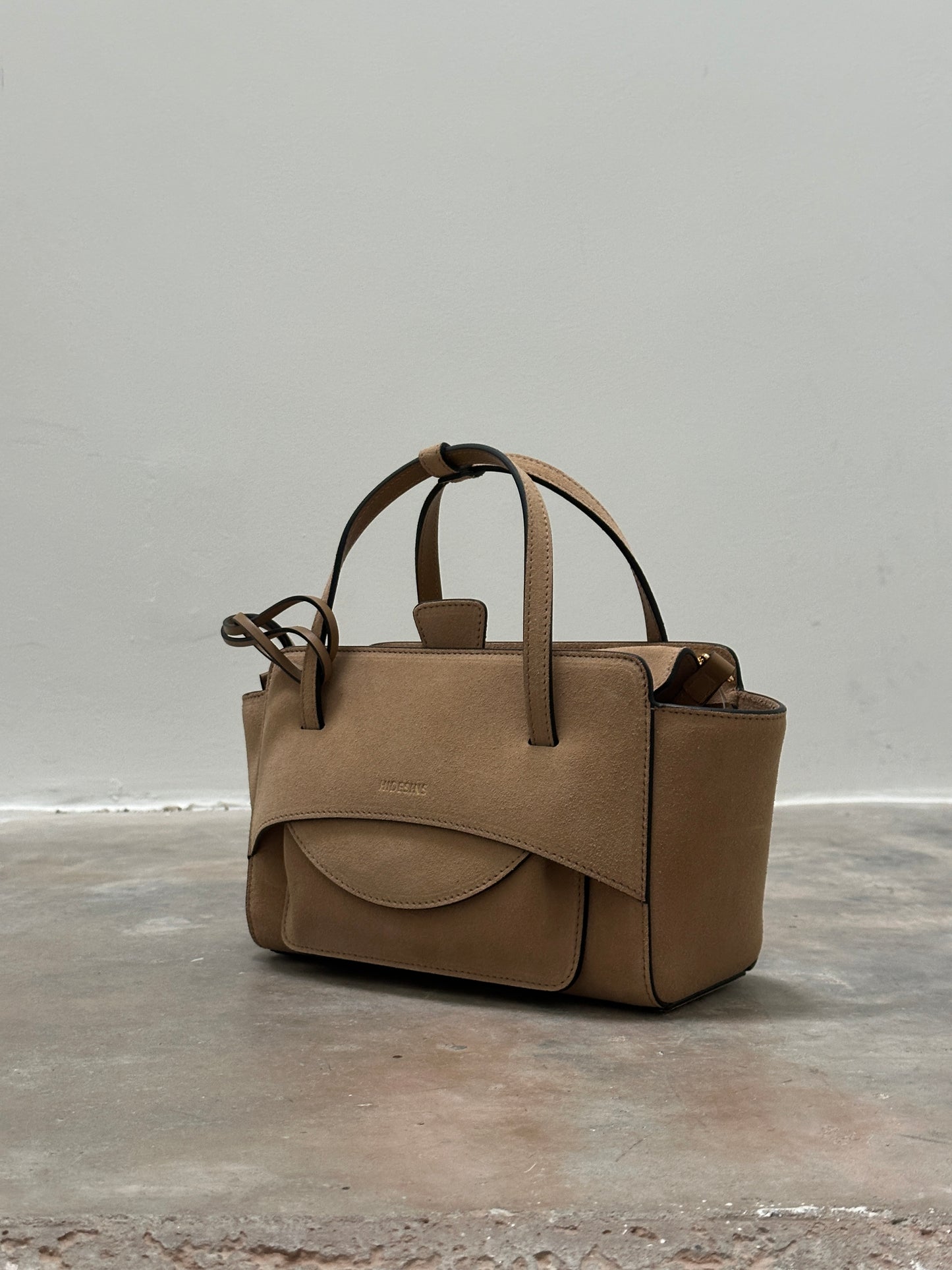 HIDESINS - FLAP S SUEDE CAMEL