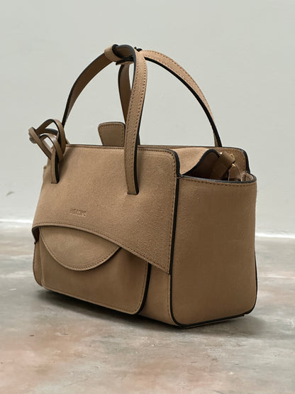 HIDESINS - FLAP S SUEDE CAMEL