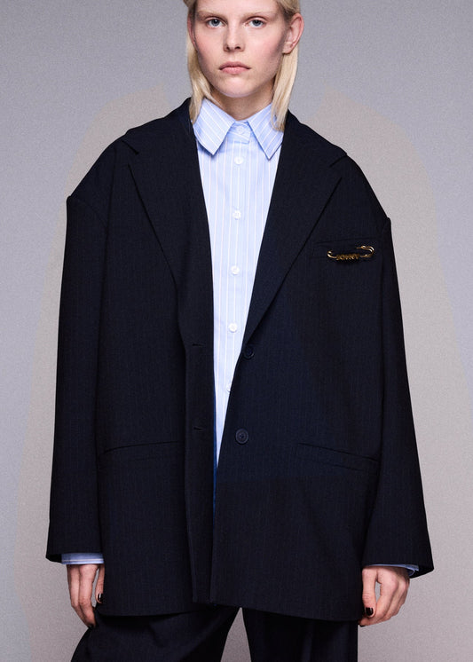 JOHNY - LOLA BLAZER PINSTRIPE NAVY