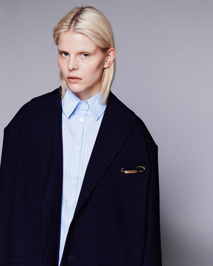 JOHNY - LOLA BLAZER PINSTRIPE NAVY