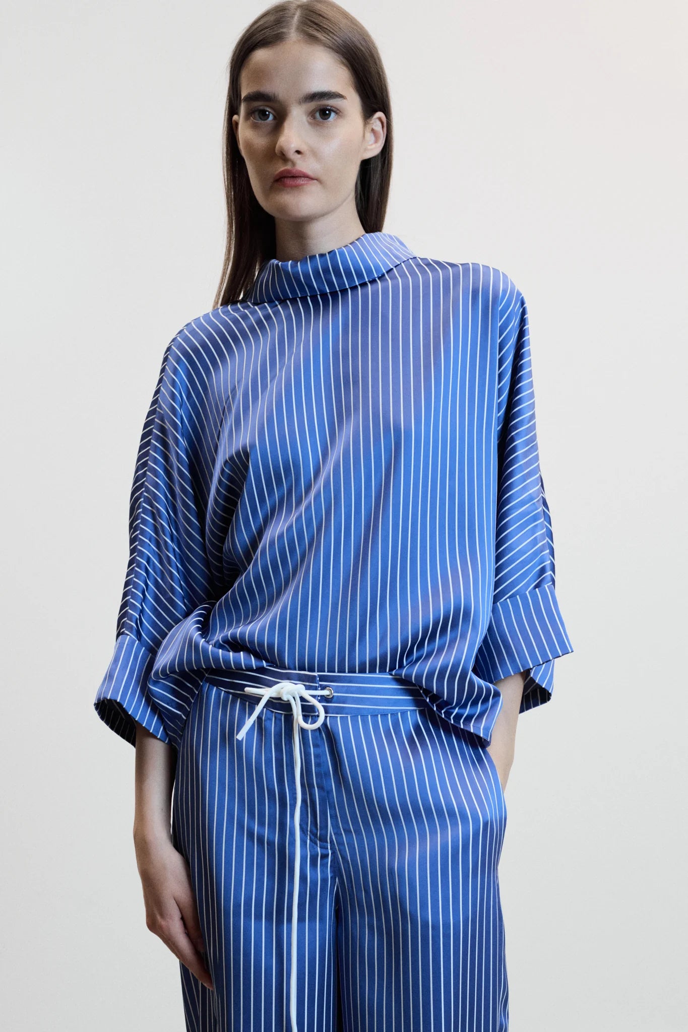 JOHNY - STELLA SHIRT STRIPE BLUE