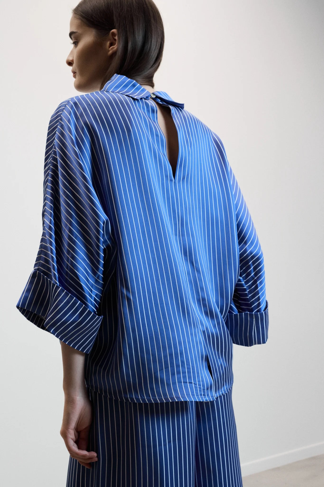 JOHNY - STELLA SHIRT STRIPE BLUE