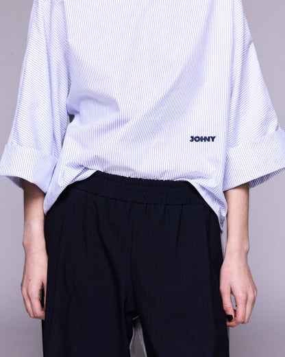 JOHNY - STELLA SHIRT STRIPE WH/BLUE