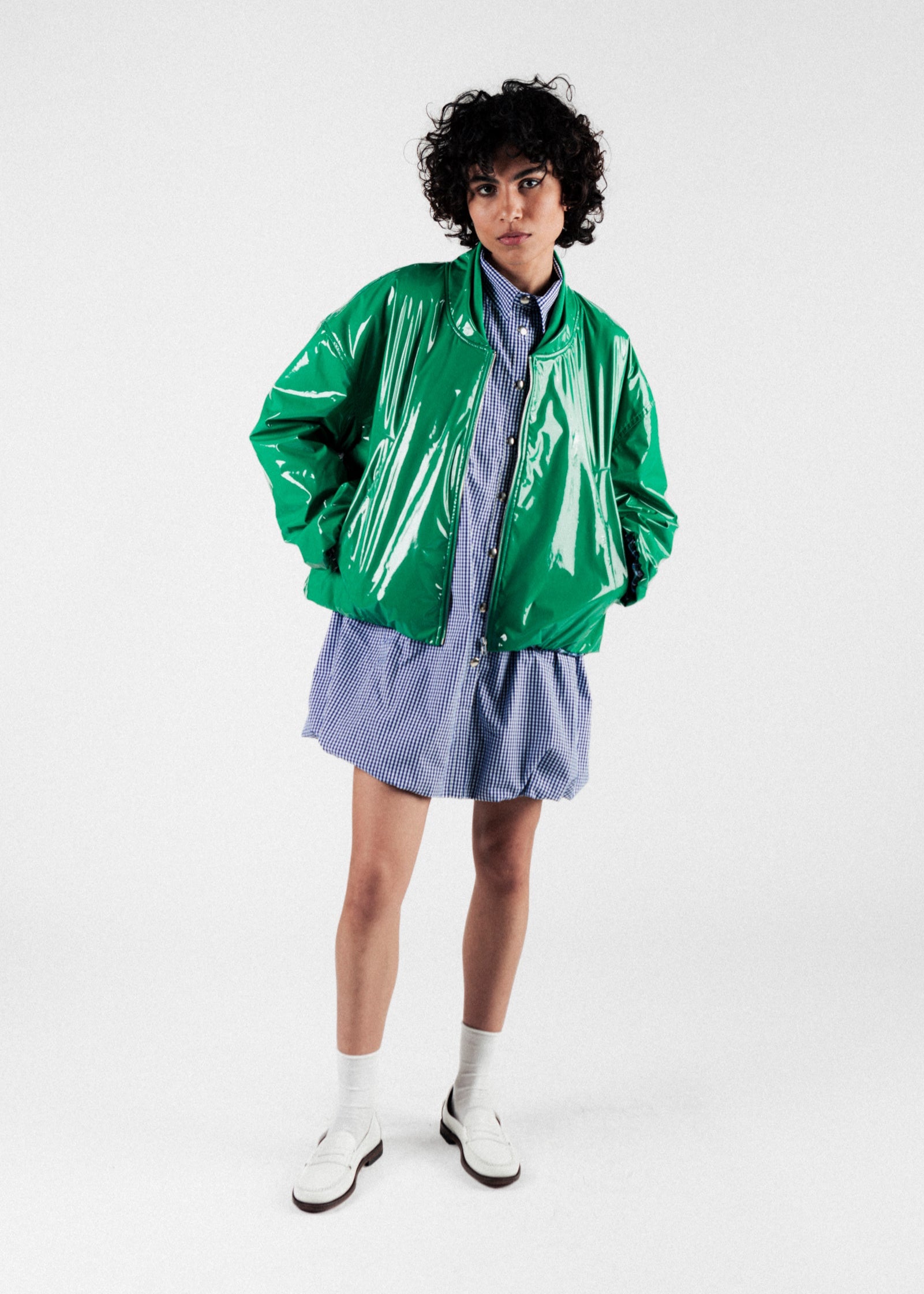 Johny chess bomber jacket front