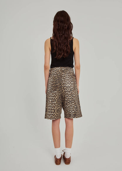 NORR - Kenzie short leopard back