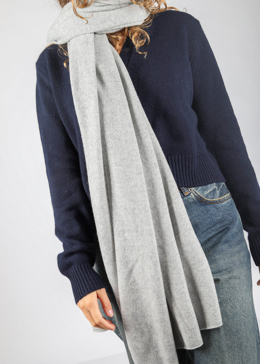 LISA YANG - SCARF LIGHT GREY