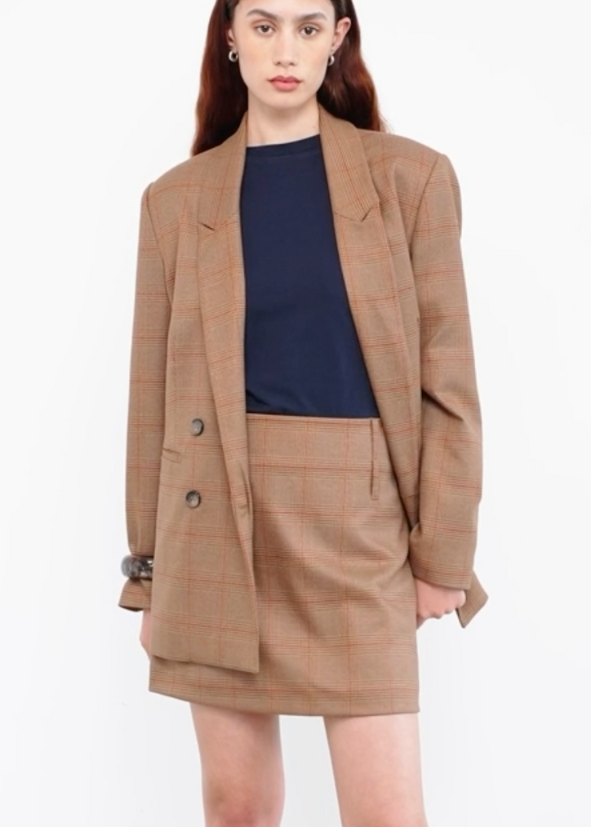 LIV THE LABEL - MAGGIE MINI SKIRT CAMEL