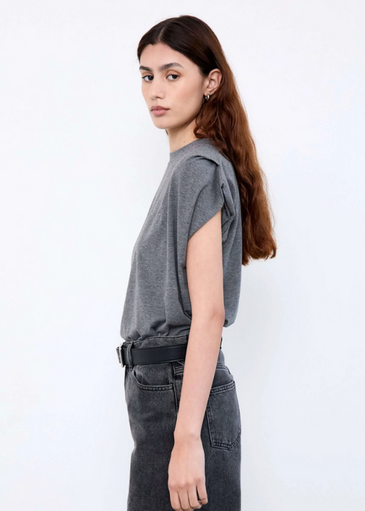 LIV THE LABEL - INDIA TOP ANTRACITE
