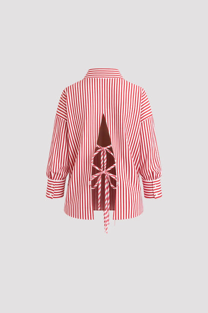 LIV THE LABEL - MAX SHIRT STRIK STRIPE RED