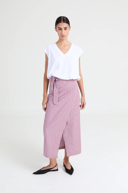 PIXIE SKIRT PINK/BOURUNDY