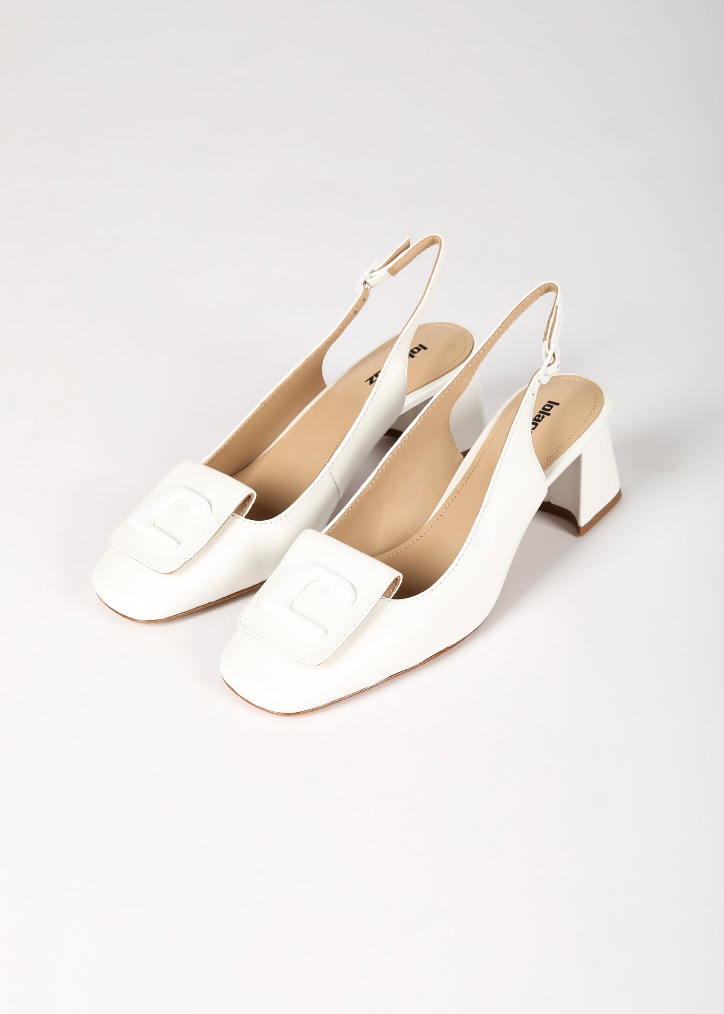 Lola Cruz lola pump bianco side