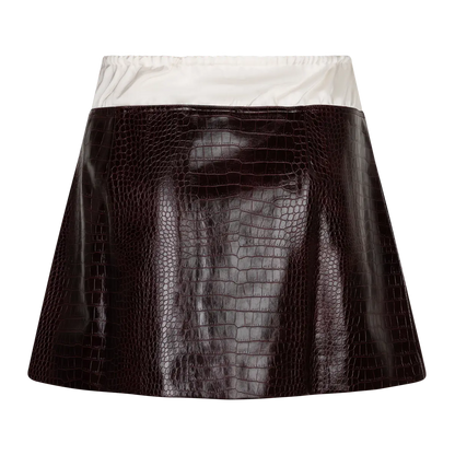 LOVE STORIES - JACLYN FAUX LEATHER SKIRT