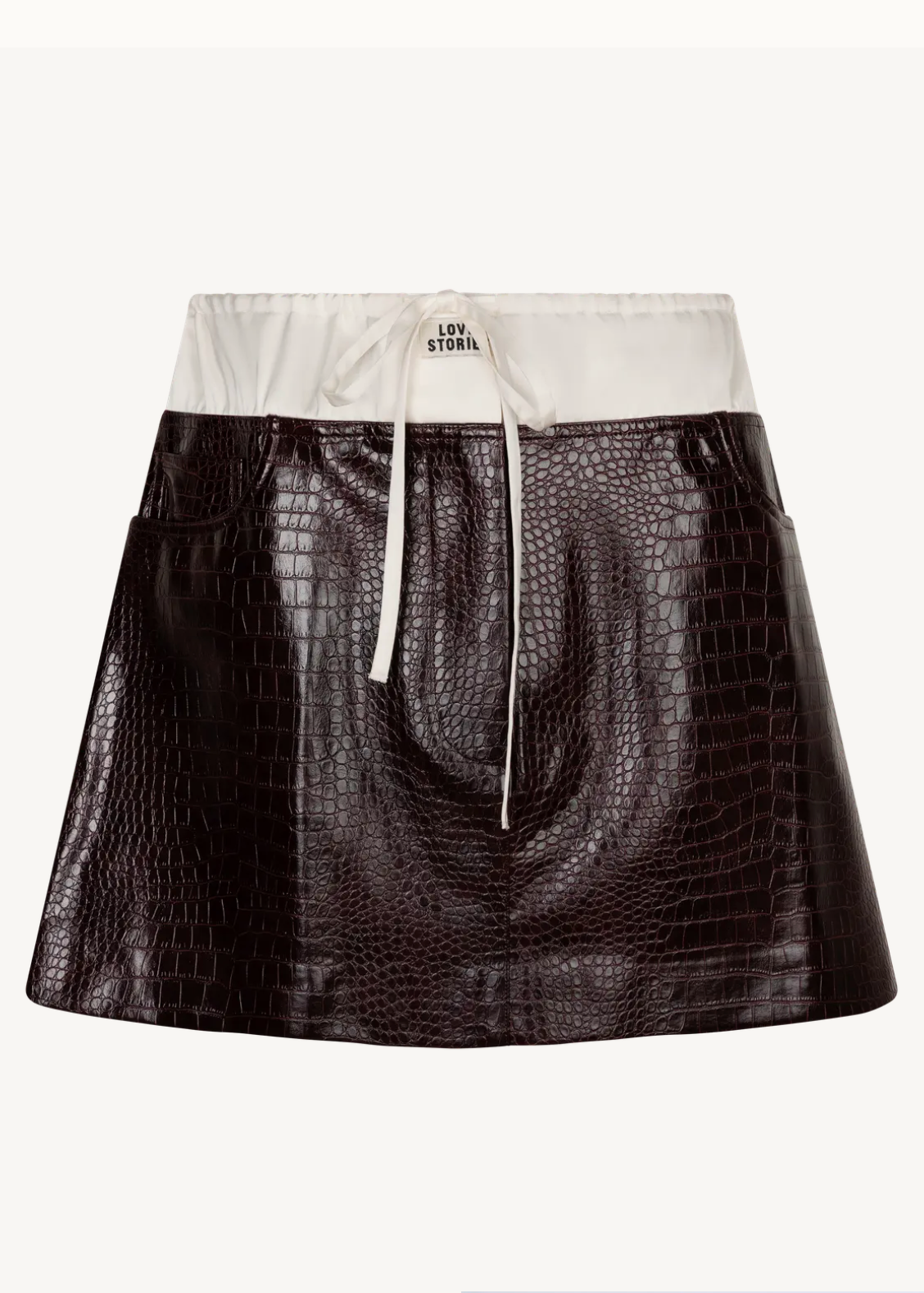 LOVE STORIES - JACLYN FAUX LEATHER SKIRT