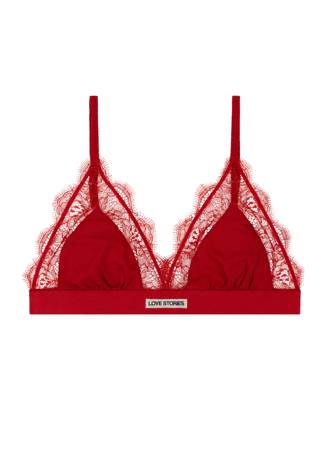 LOVE STORIES - LOVE LACE BH RED