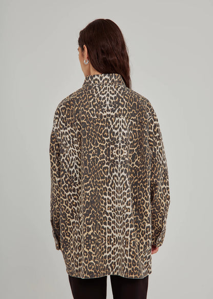 norr - Larisa jacket leopard back