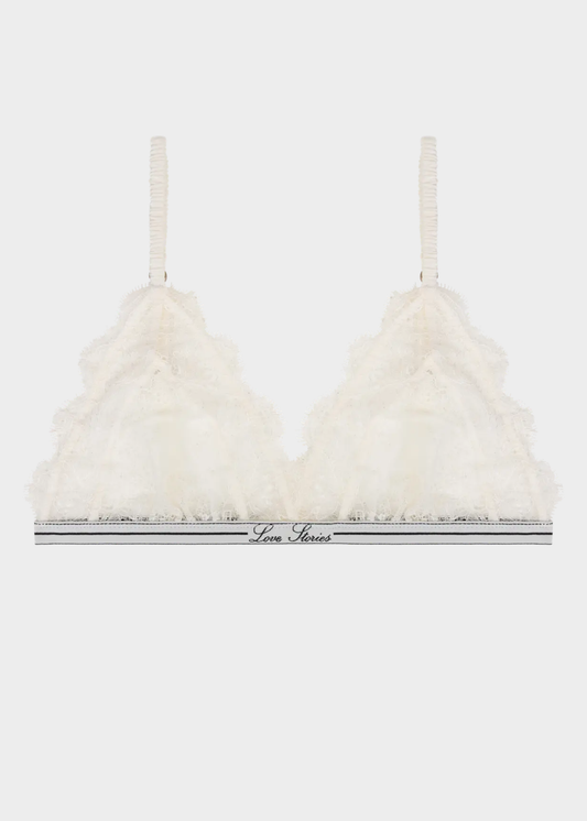 LOVE STORIES - LOVE LACE BH WHITE