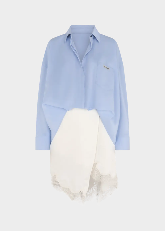 JOEY DRESS BL/WH