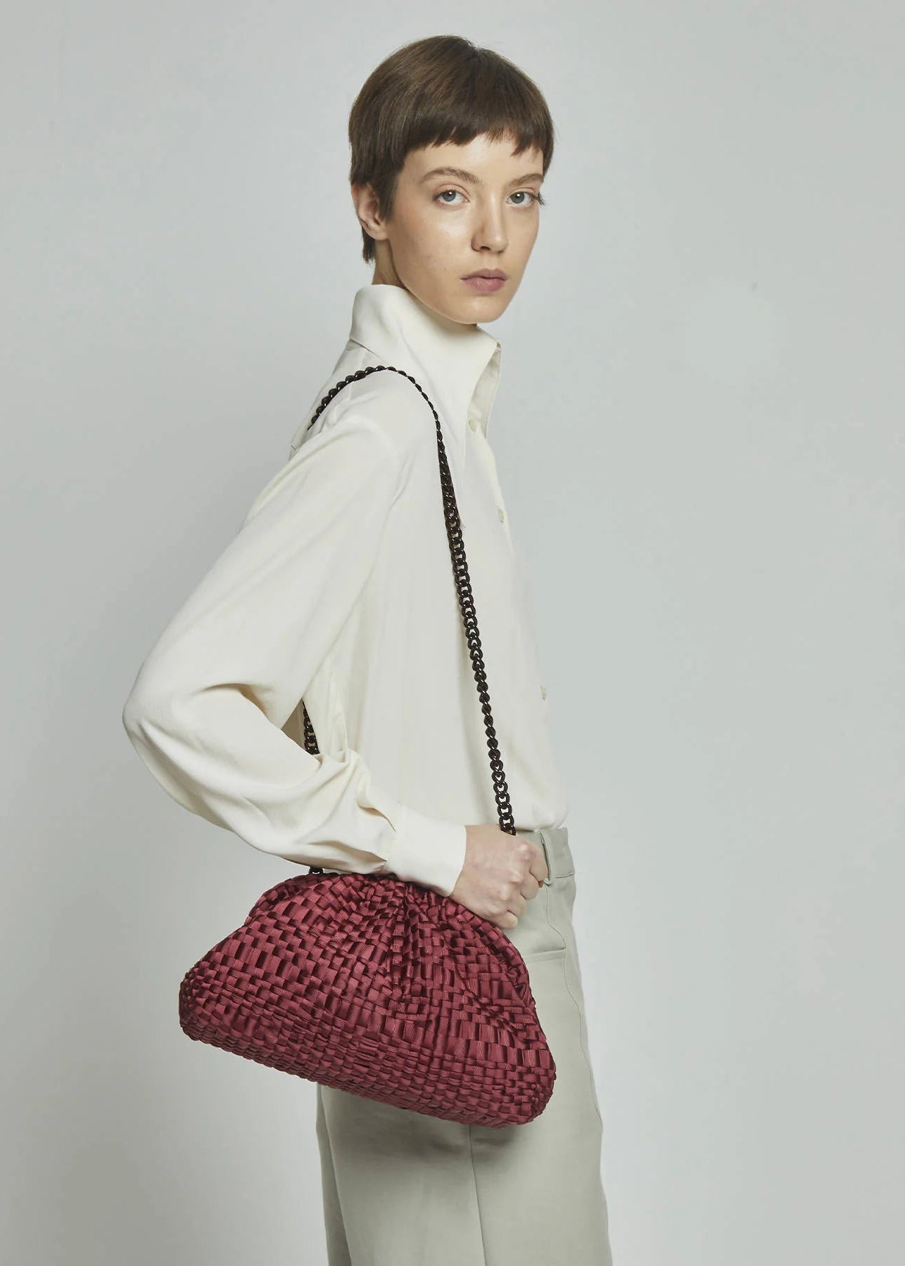 MARIA LA ROSA - GAME POCHETTE BORDEAUX