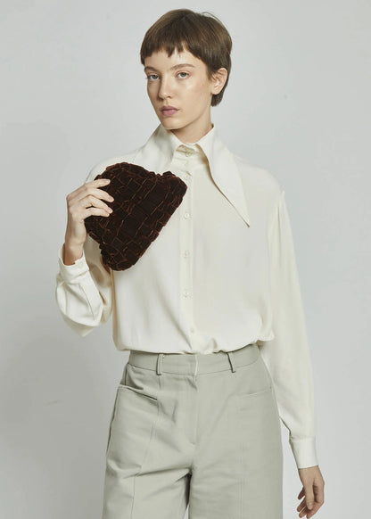 MARIA LA ROSA - VELVET MINI GAME BROWN