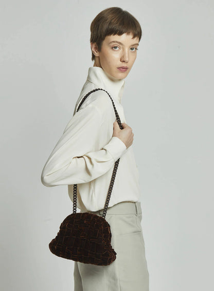 MARIA LA ROSA - VELVET MINI GAME BROWN