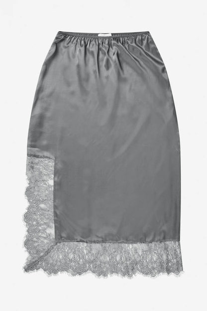 MUNTHE - RAVN SKIRT SATIN GREY