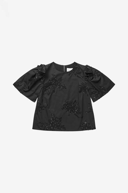 RYME TOP PAILLETE BLACK
