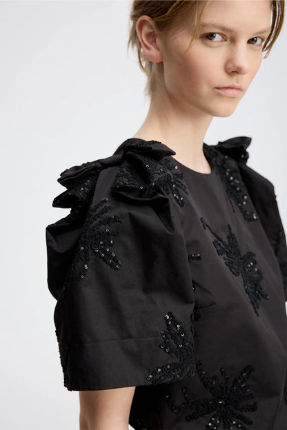 RYME TOP PAILLETE BLACK