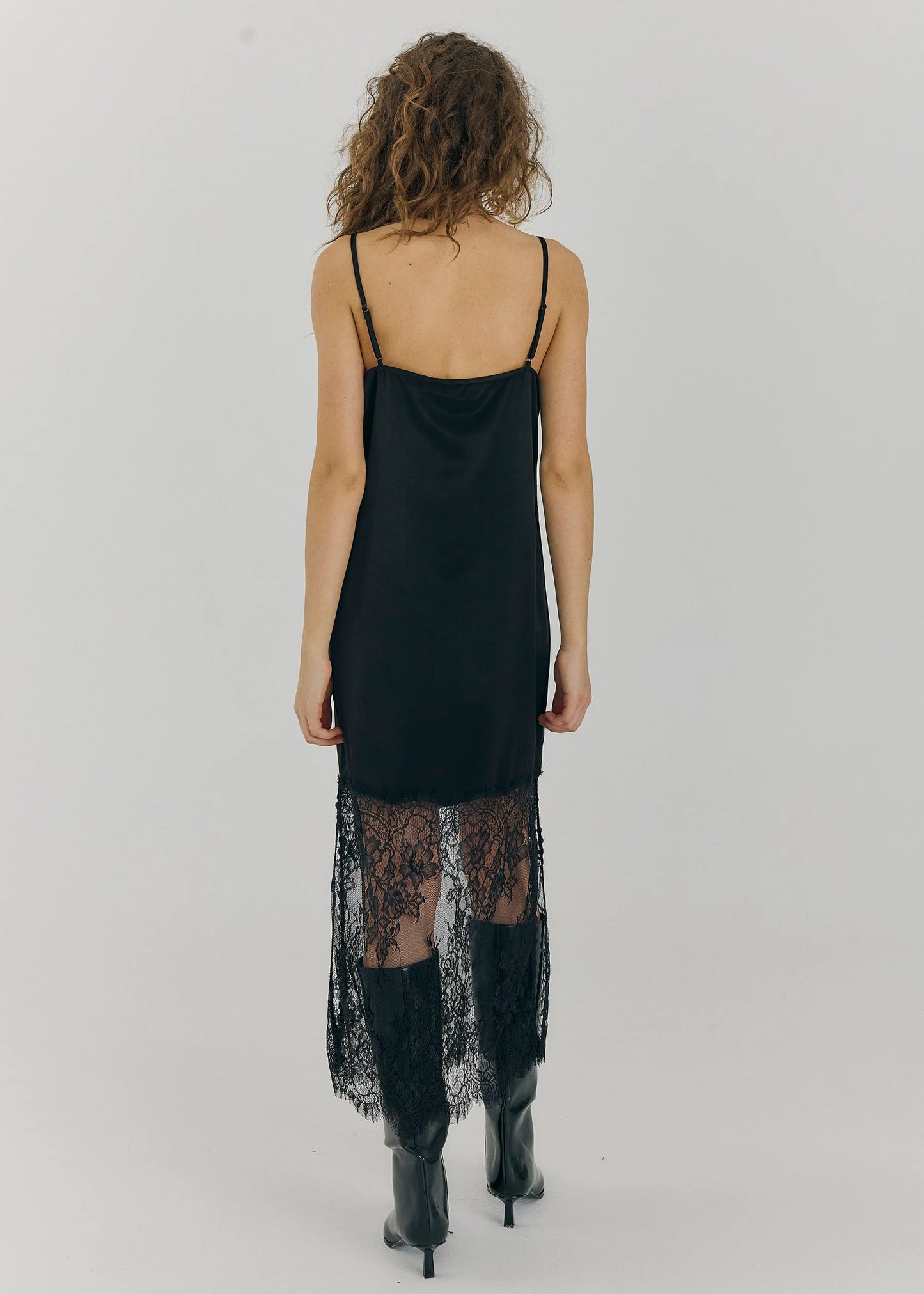 NORR - TALULA SLIP DRESS BLACK
