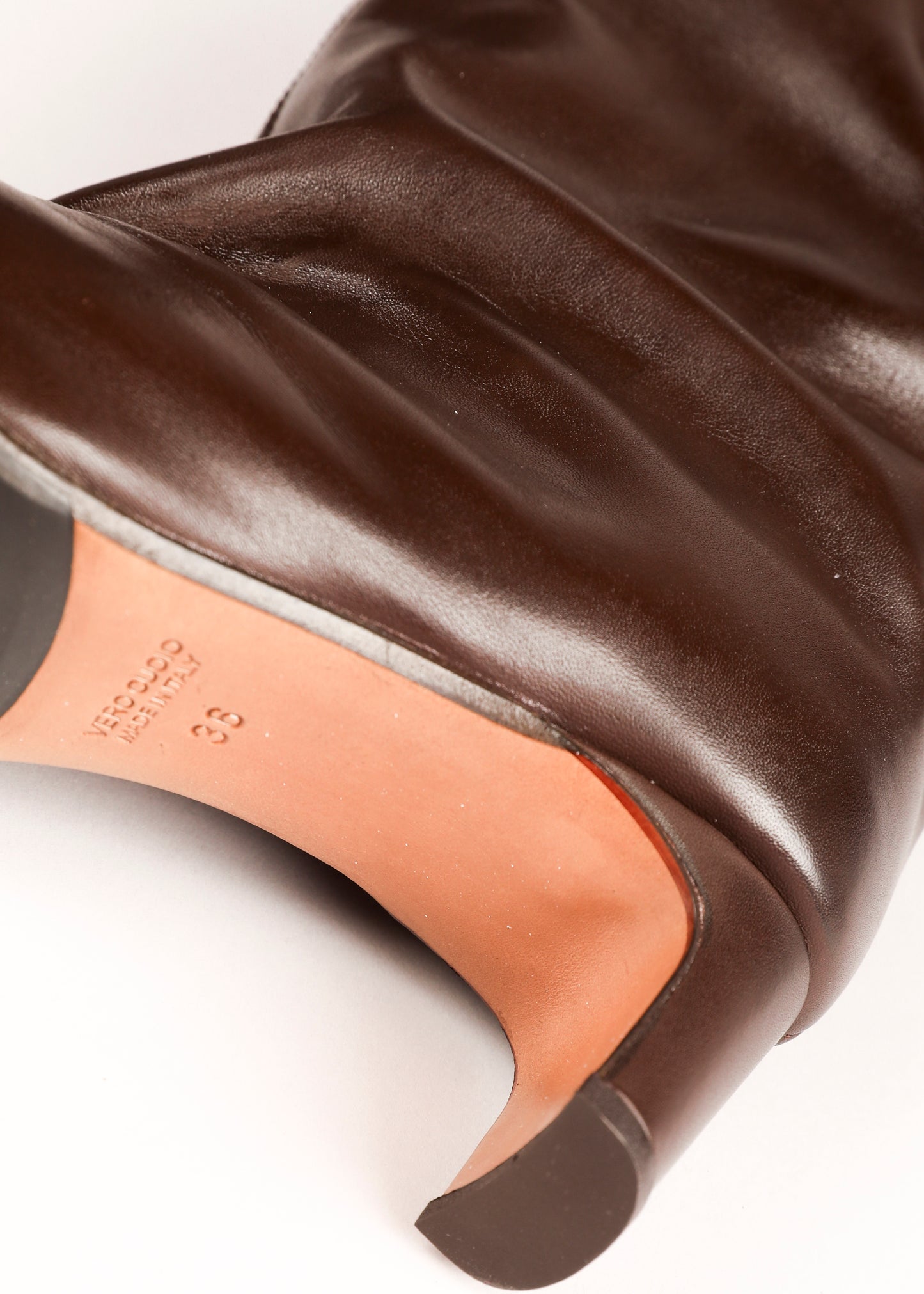 NOTED - High leather boots brown