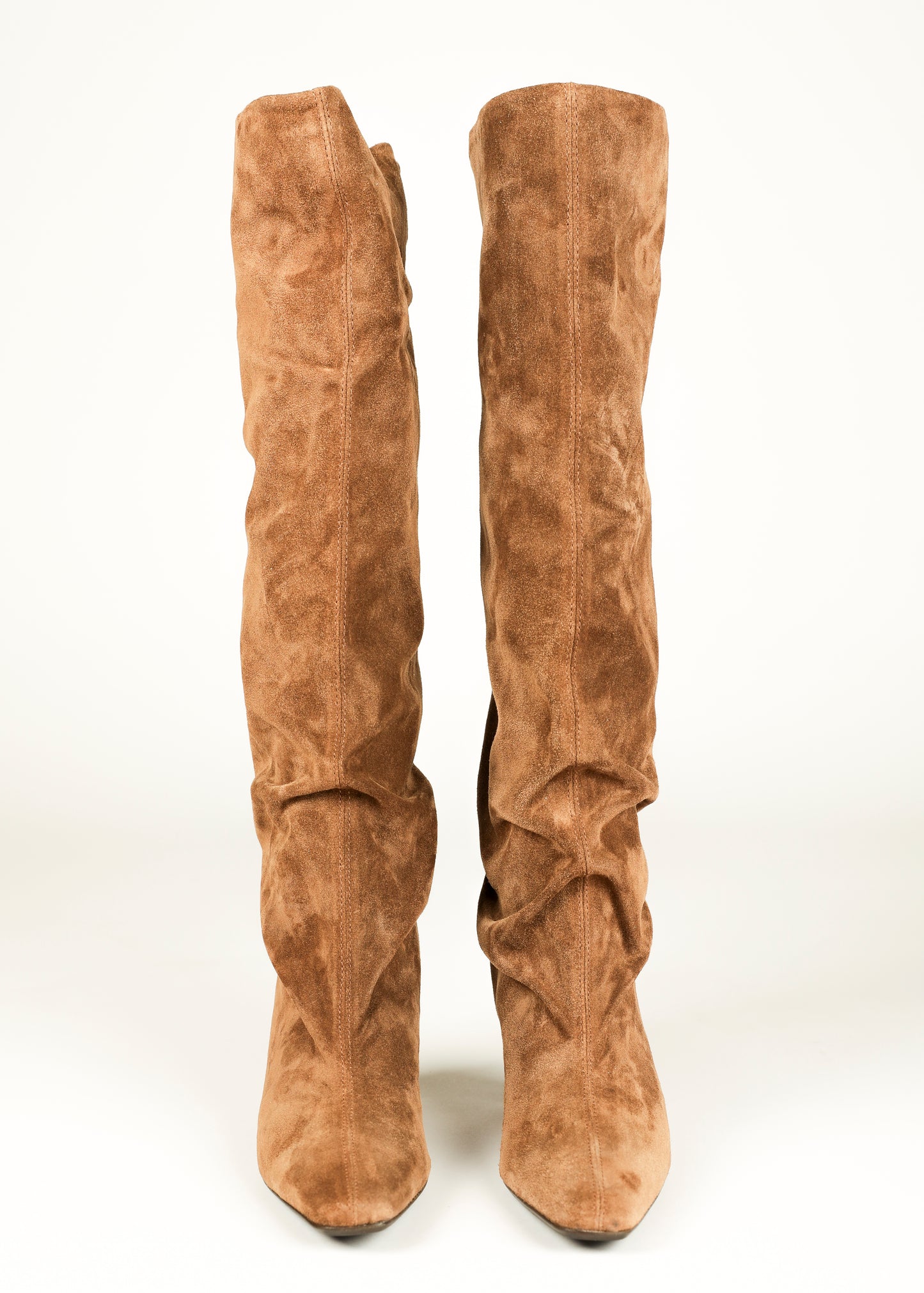NOTED - High suede boots brown