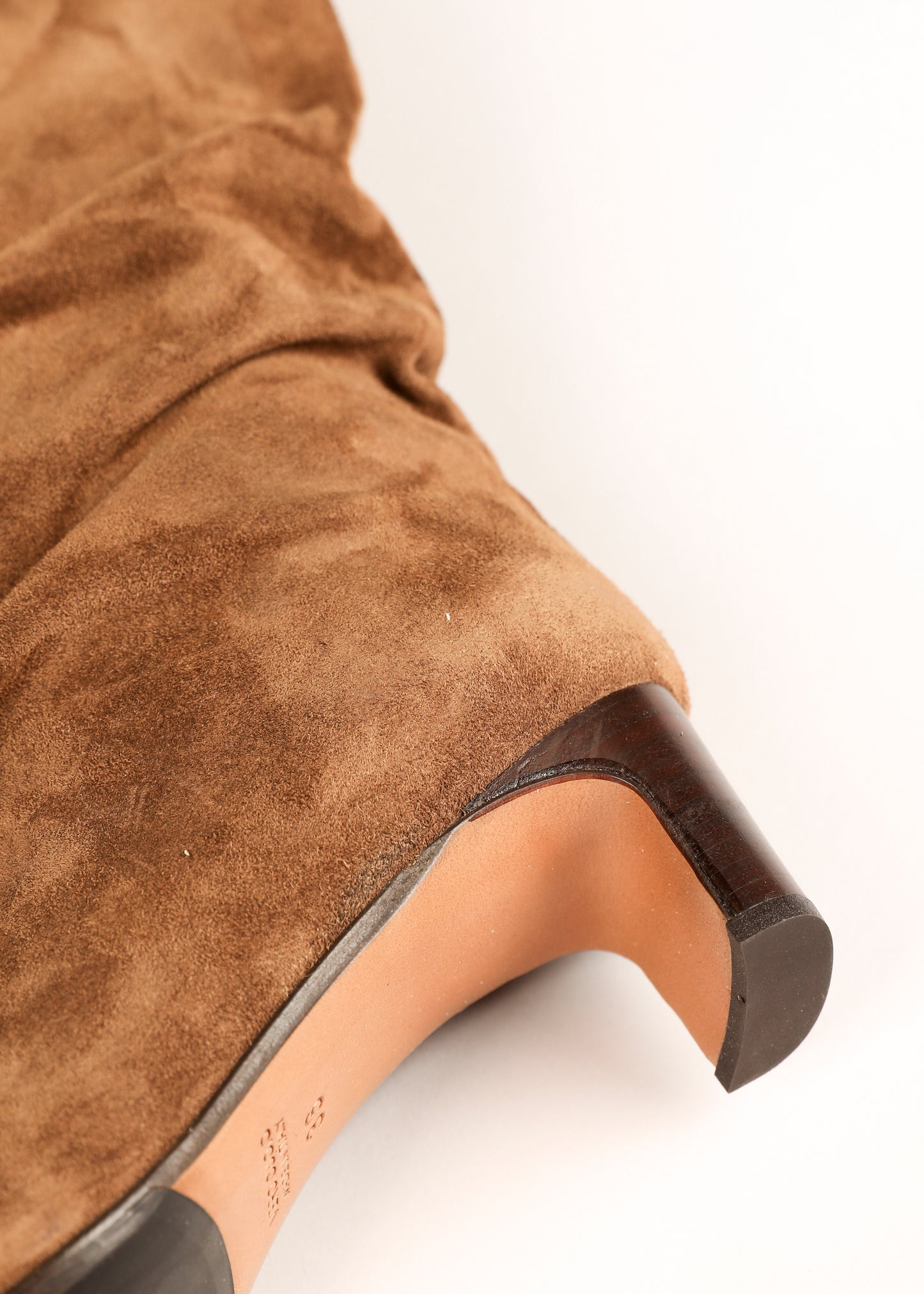 NOTED - High suede boots brown