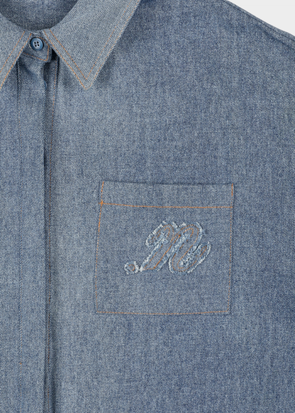 NOTED ANTWERP - CELI SHIRT DENIM BLUE