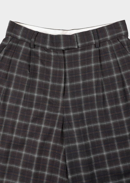 NOTED ANTWERP - ABBU BERMUDA CHECKERED BLU/RED