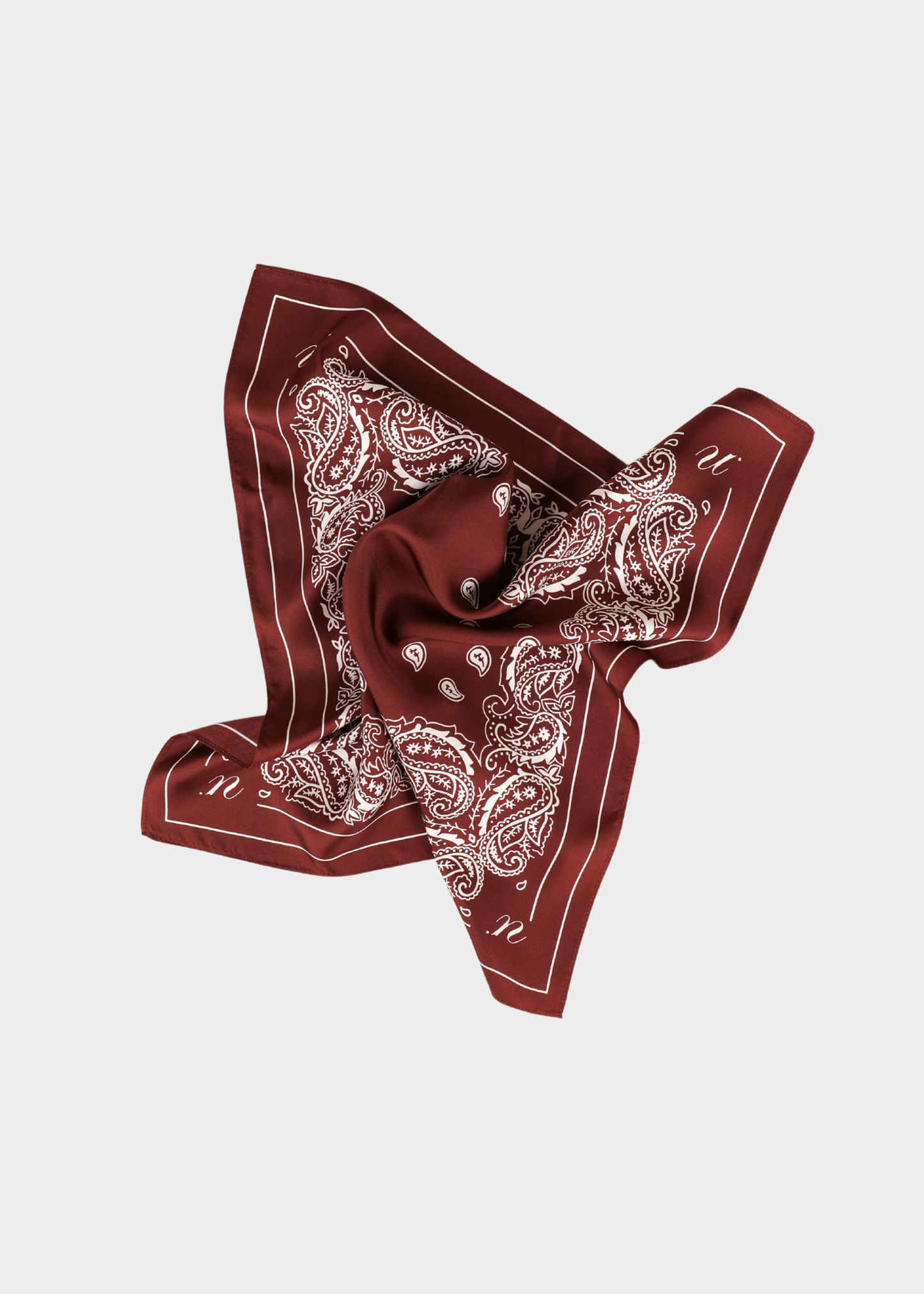 NOTED ANTWERP - ALICE SCARF PRINT BORDEAUX