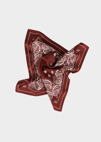 NOTED ANTWERP - ALICE SCARF PRINT BORDEAUX