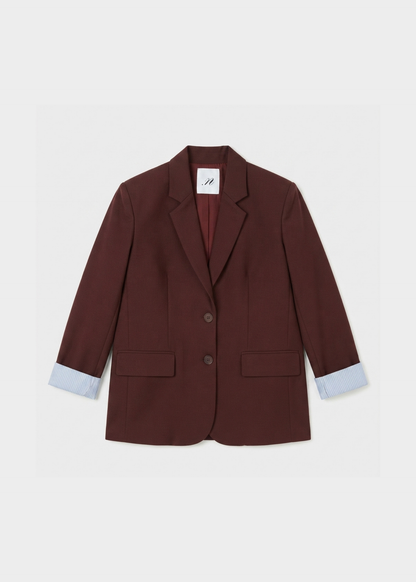 NOTED ANTWERP - ARI BLAZER BORDEAUX