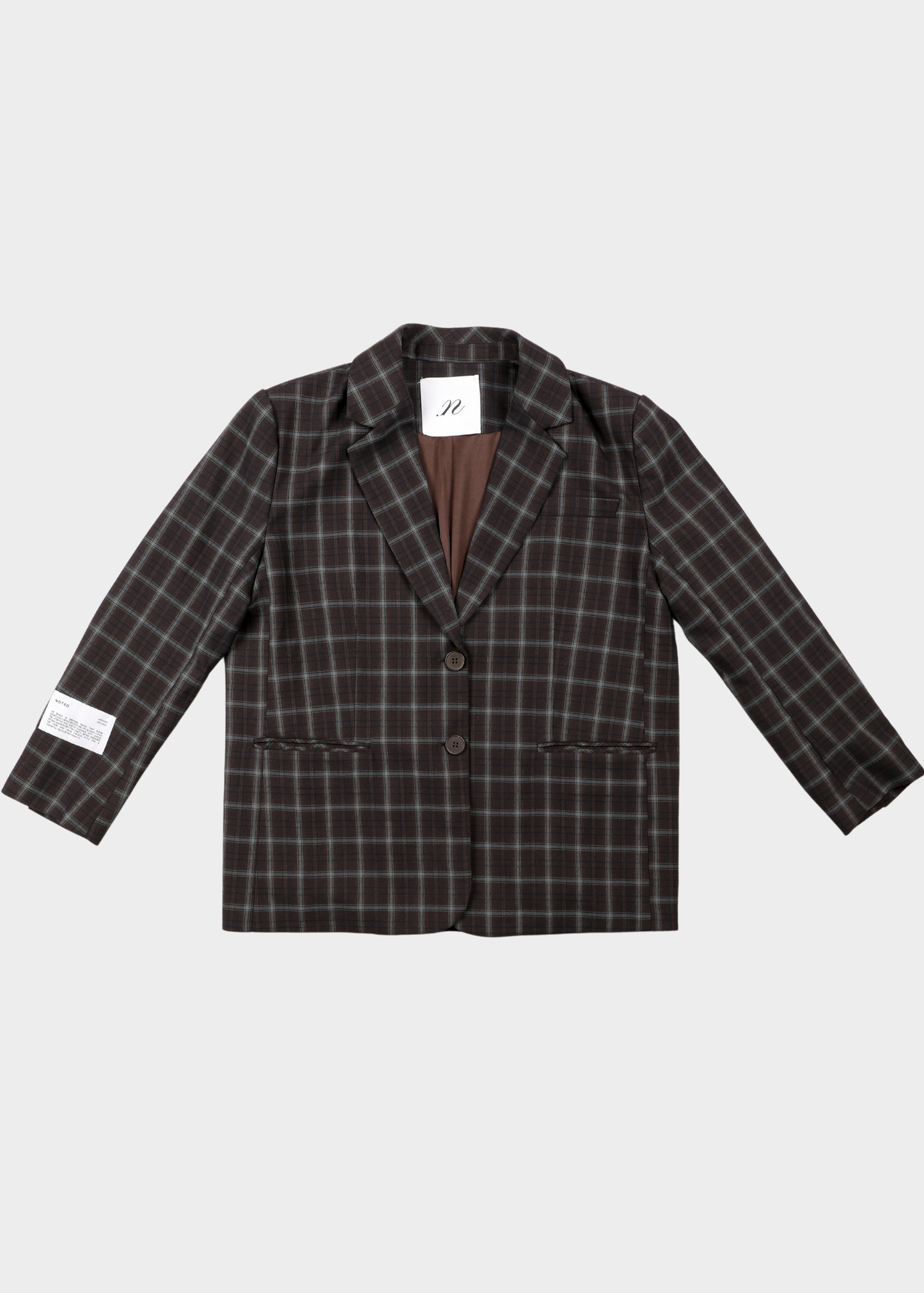NOTED ANTWERP - CARLI BLAZER CHECKERED BLU/RED