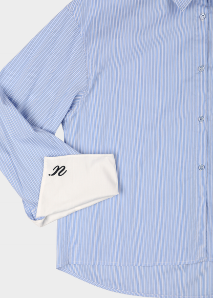 NOTED ANTWERP - DIA SHIRT STRIPE BLUE
