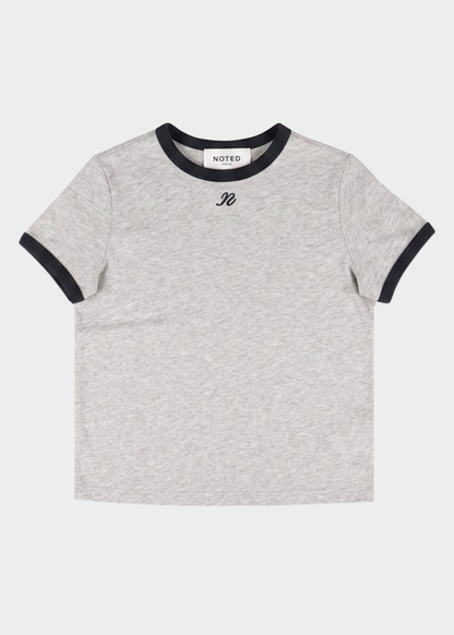 NOTED ANTWERP - DONNI TSHIRT SLIM BLU/GREY