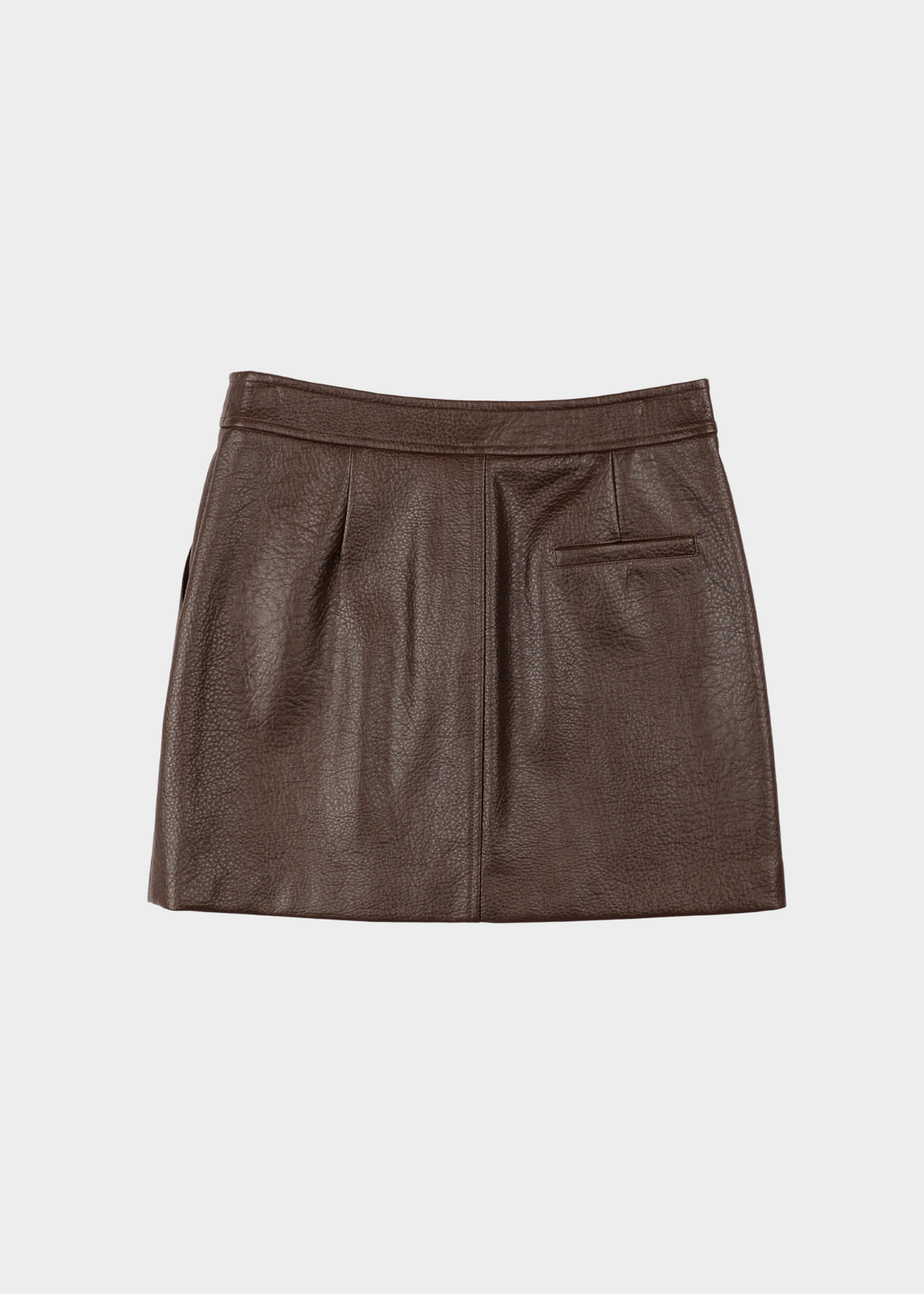 NOTED ANTWERP - DUA SKIRT F.LEATHER BROWN