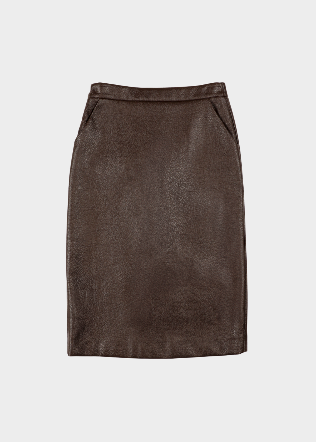 NOTED ANTWERP - DULA SKIRT F.LEATHER BROWN