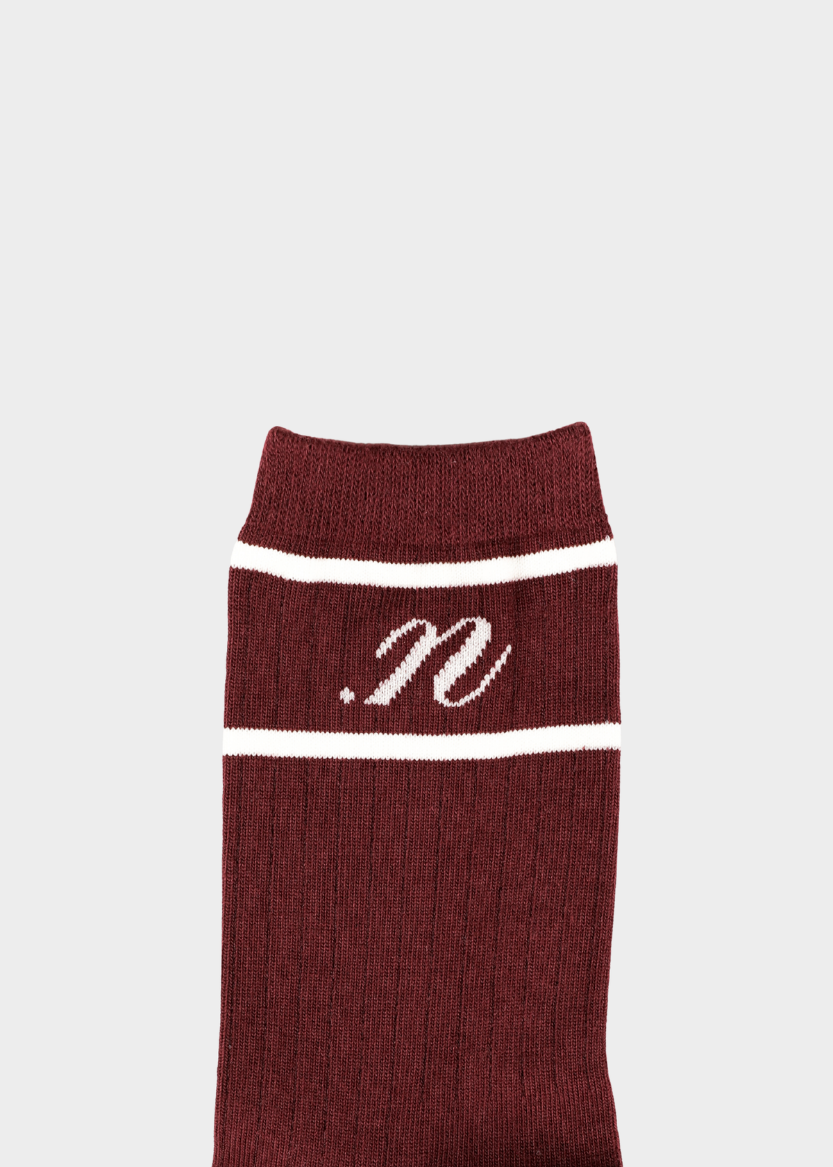 SOCKS LOGO BURGUNDY