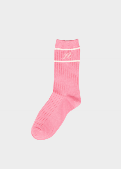 NOTED ANTWERP - SOCKS LOGO PINK