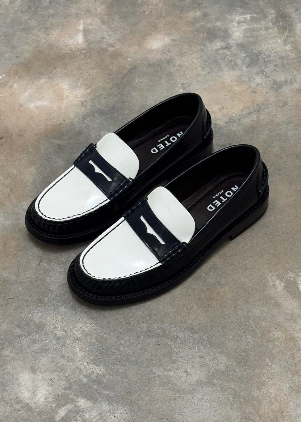 NOTED - MOCCASIN BLEU/BLANC