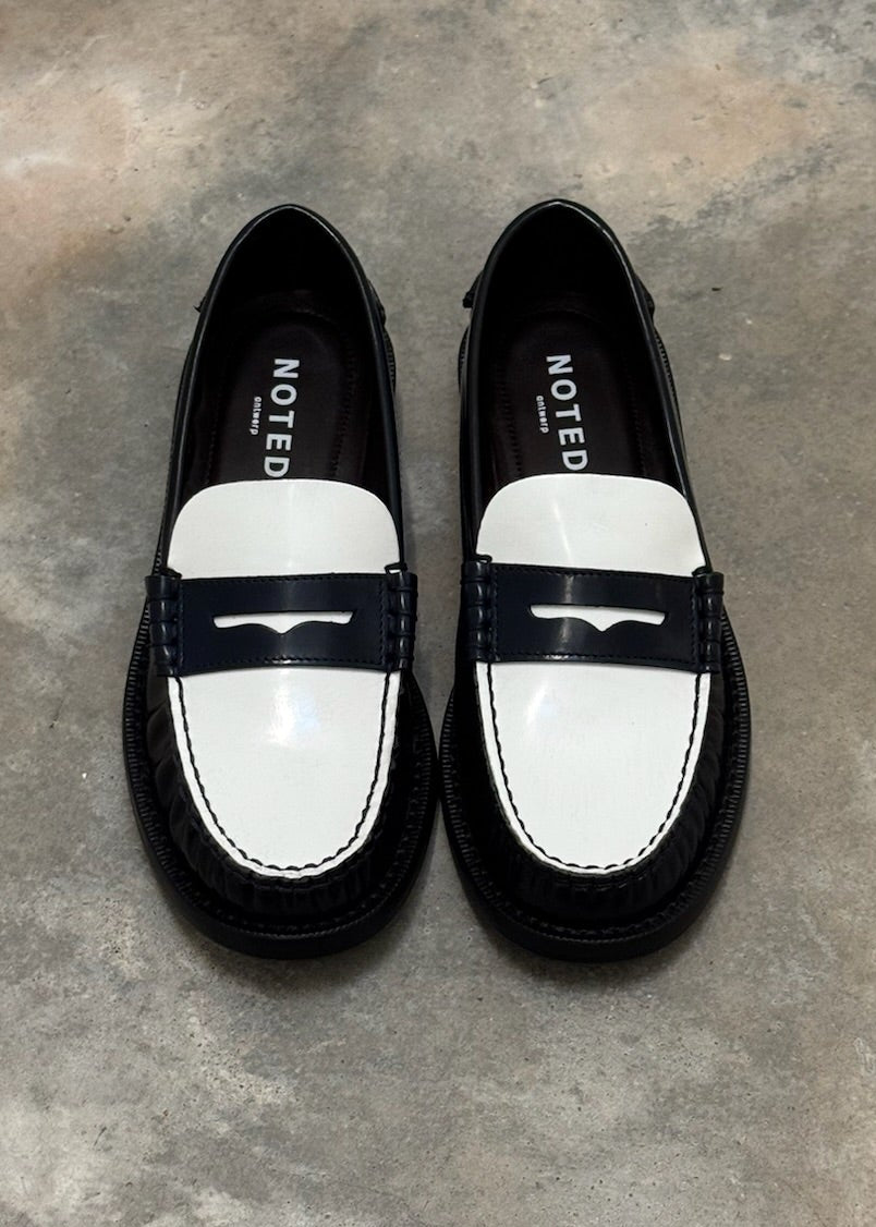 NOTED - MOCCASIN BLEU/BLANC