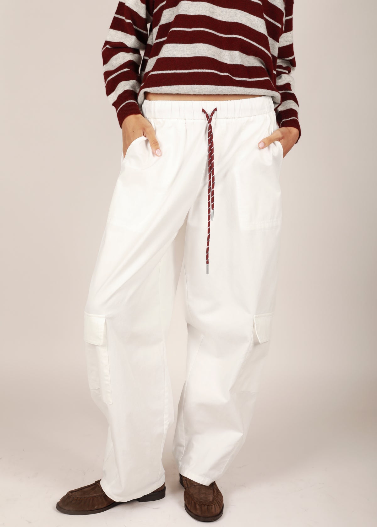 DARA PANTS PARACHUTE IVORY