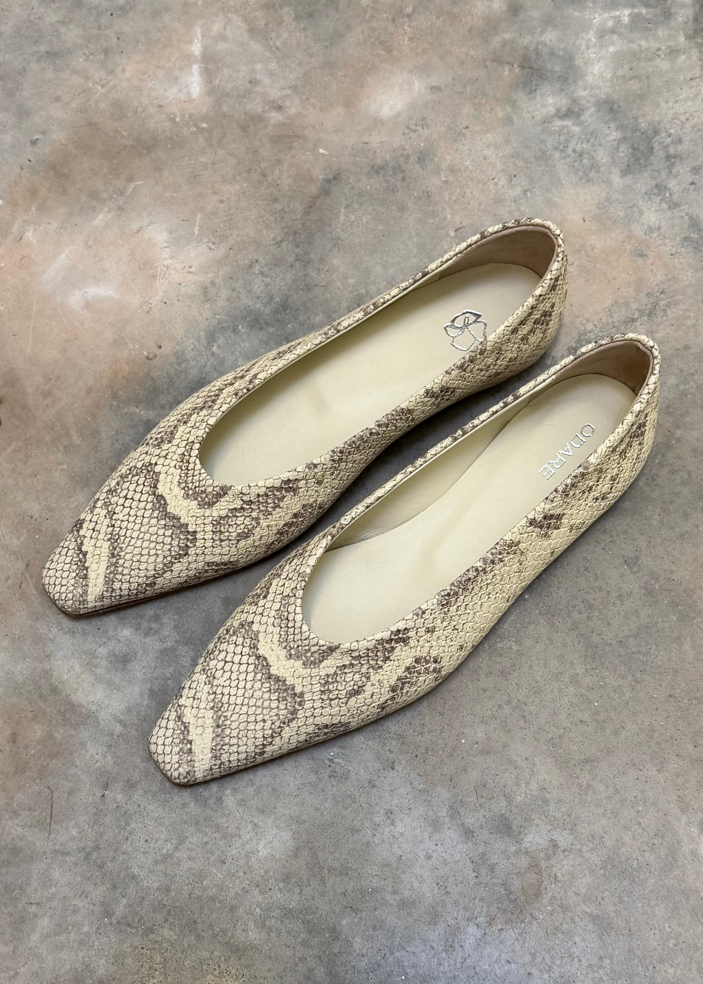 BILBAO BALLERINE SNAKE BEIGE
