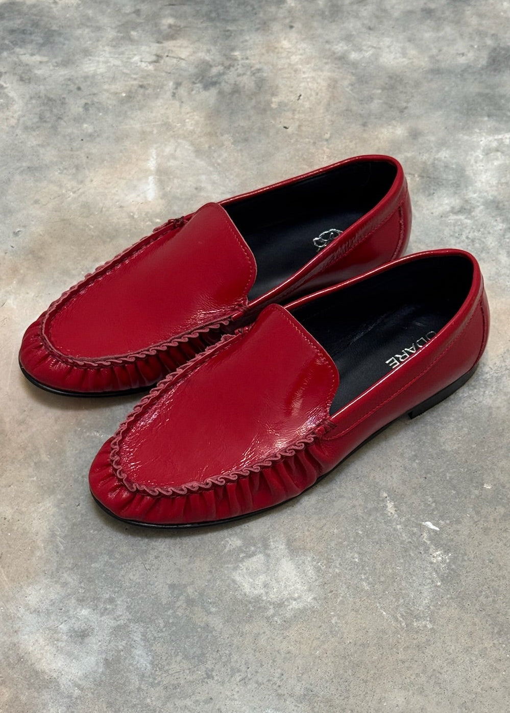 ODARE - ELENA LOAFER VERNIS ROSSO
