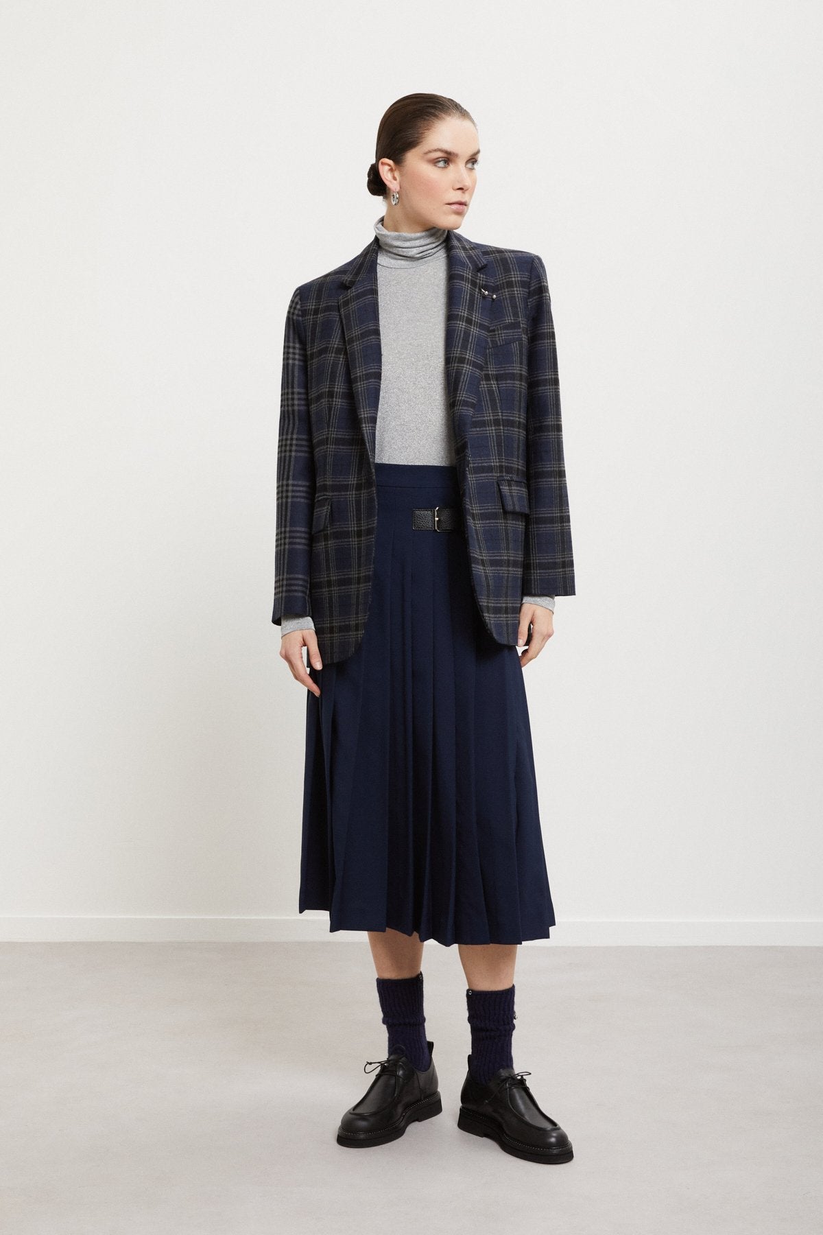 OTTOD'AME - BLAZER  BLUE GREY